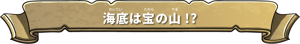 海底は宝の山!?