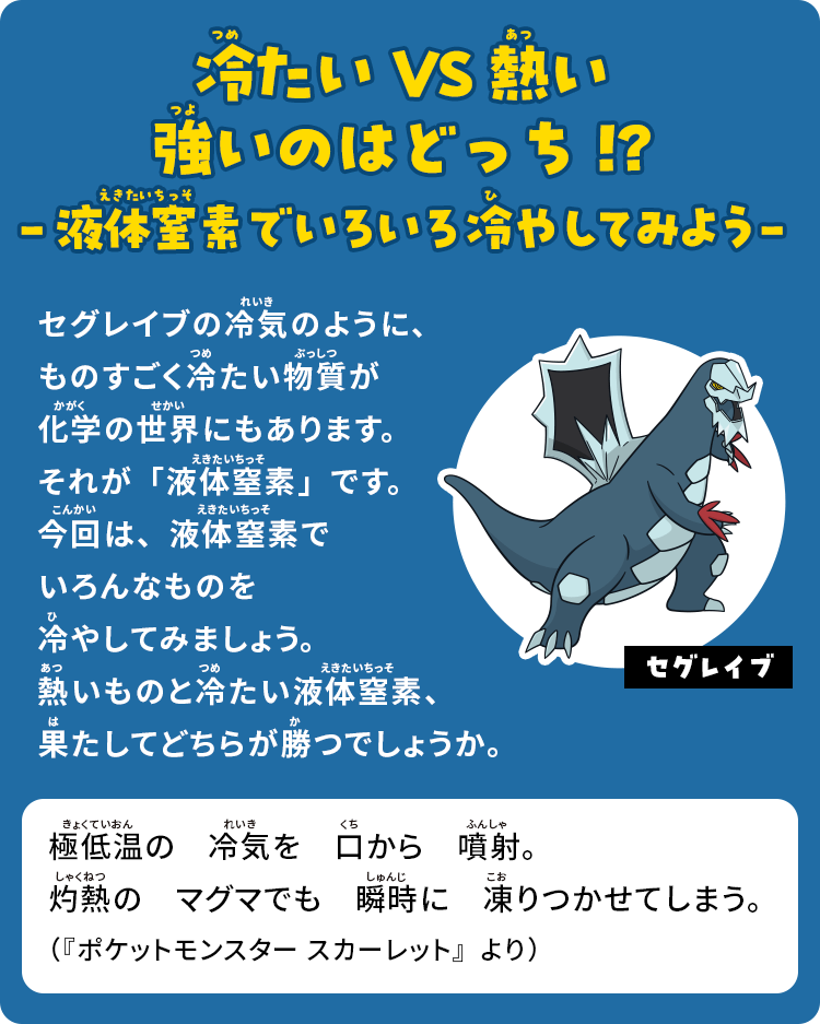 冷たいVS熱い　強いのはどっち!?－液体窒素でいろいろ冷やしてみよう－